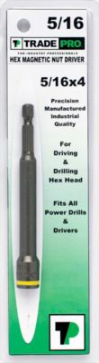 TRADEPRO® Drill Chuck for Hex Head Screws 5/16" x 4" Chuck TP-52072