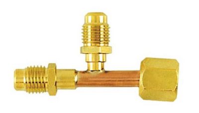 TRADEPRO® Access Tee 2 1/4" x 1 1/8" x 1/2" Flare Brass, Copper Female TP-9621