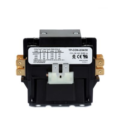 TRADEPRO® Contactor 30 Amp 24 VAC Coil 2-Pole Single Phase TP-CON-2/24/30