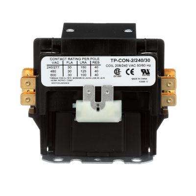 TRADEPRO® Contactor 30 Amp 240 VAC Coil 2-Pole Single Phase TP-CON-2/240/30