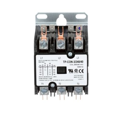TRADEPRO® Contactor 40 Amp 240 VAC Coil 3-Pole TP-CON-3/240/40