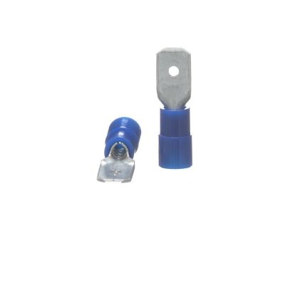 TRADEPRO® Disconnect Terminal 16-14 AWG Crimped Male Pack of 100 TP-TERM-BQDM250