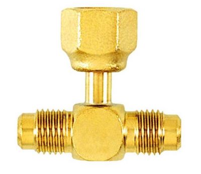 TRADEPRO® Access Tee 2 1/4" x 1 1/4" x 1/2" Flare Brass Female TP-9627