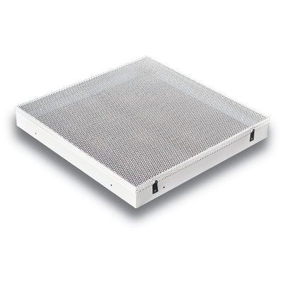 TRUaire 1120DBR, 24x24 Perforated T-Bar Lay-In Return Air Grille, White Steel Wall & Ceiling Vent Cover