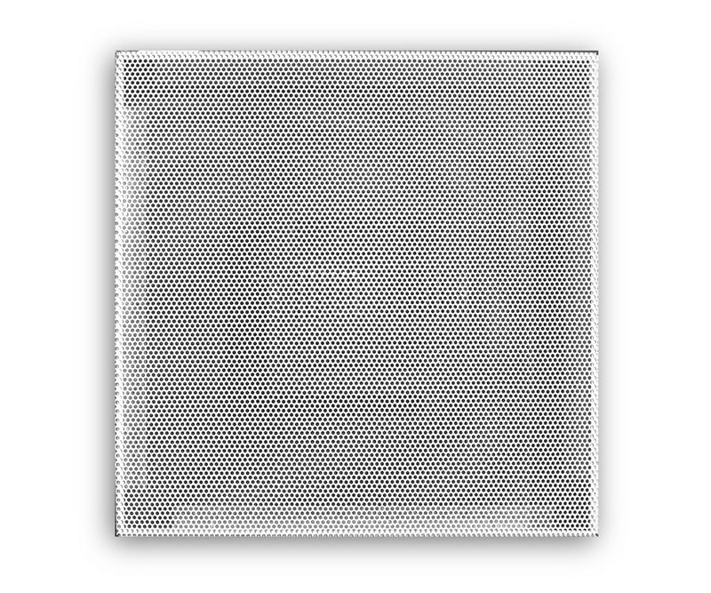 TRUaire 1120DBS, 24x24 Perforated T-Bar Lay-In Return Air Grille, White Steel Wall & Ceiling Vent Cover