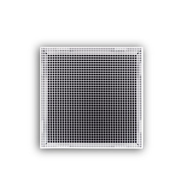TRUaire 1130DBR2, 24x24 T-Bar Lay-In Return Air Grille, White Steel Wall & Ceiling Vent Cover, 1130DBR Series