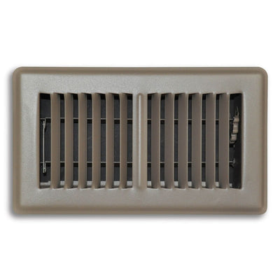 TRUaire 150MB04X08, 4x8 Floor Return Air Grille, Brown Steel Floor Vent Cover, 150MB Series