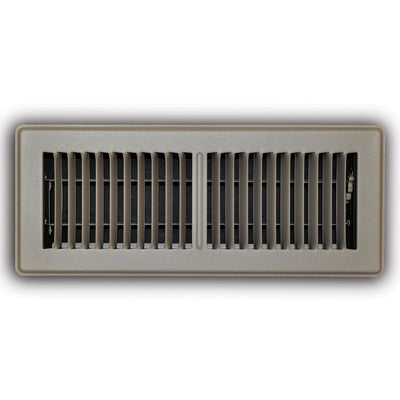 TRUaire 150MB04X12, 4x12 Floor Return Air Grille, Brown Steel Floor Vent Cover, 150MB Series