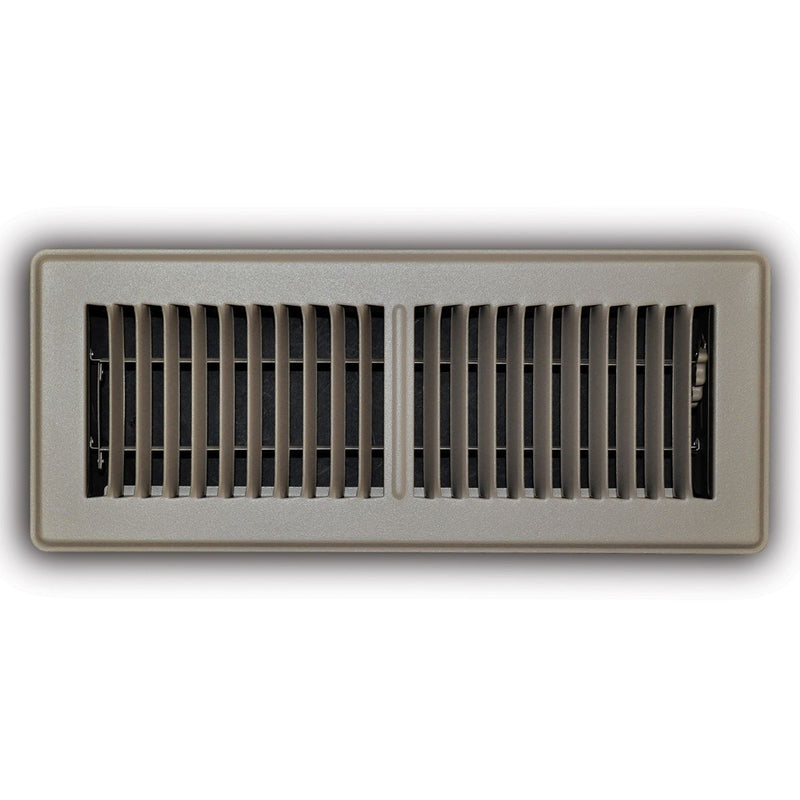 TRUaire 150MB04X12, 4x12 Floor Return Air Grille, Brown Steel Floor Vent Cover, 150MB Series