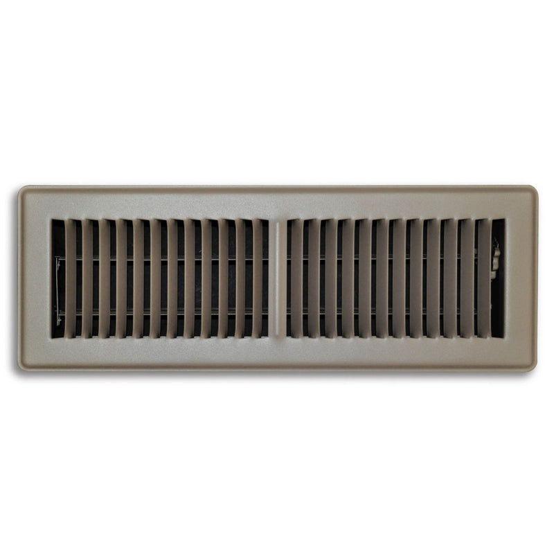 TRUaire 150MB04X14, 4x14 Floor Return Air Grille, Brown Steel Floor Vent Cover, 150MB Series