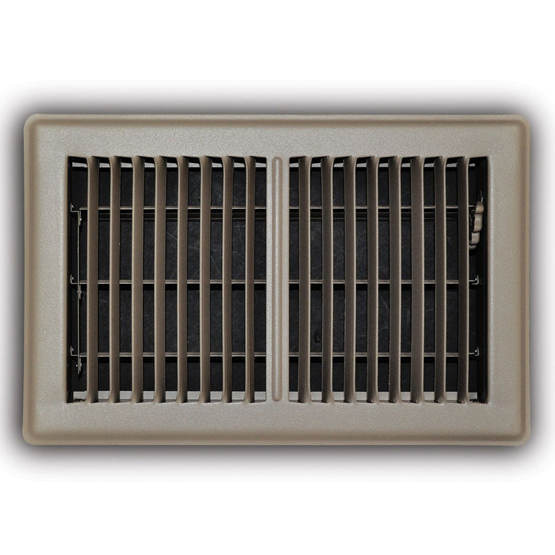 TRUaire 150MB06X10, 6x10 Floor Return Air Grille, Brown Steel Floor Vent Cover, 150MB Series
