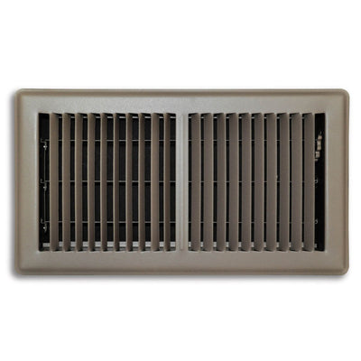 TRUaire 150MB06X12, 6x12 Floor Return Air Grille, Brown Steel Floor Vent Cover, 150MB Series
