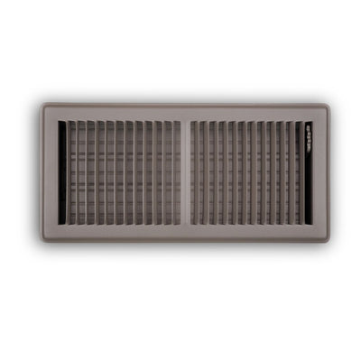 TRUaire 150MB06X14, 6x14 Floor Return Air Grille, Brown Steel Floor Vent Cover, 150MB Series