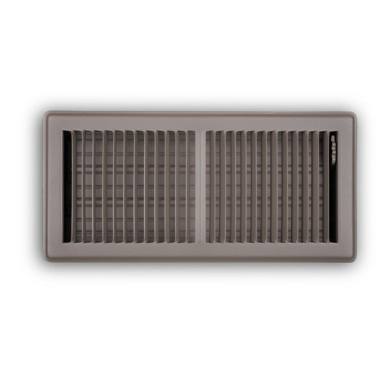 TRUaire 150MB06X14, 6x14 Floor Return Air Grille, Brown Steel Floor Vent Cover, 150MB Series