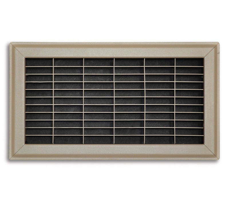 TRUaire 154R06X12, 6x12 Return Air Grille, Brown Aluminum: Steel Wall & Ceiling Vent Cover, 154R Series