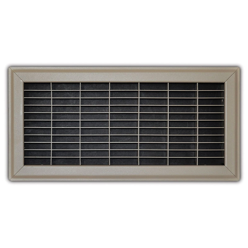 TRUaire 154R06X14, 6x14 Return Air Grille, Brown Aluminum: Steel Wall & Ceiling Vent Cover, 154R Series