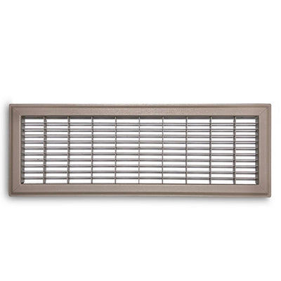 TRUaire 154R06X20, 6x20 Return Air Grille, Brown Aluminum: Steel Wall & Ceiling Vent Cover, 154R Series