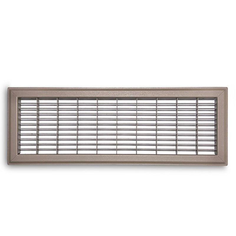 TRUaire 154R06X20, 6x20 Return Air Grille, Brown Aluminum: Steel Wall & Ceiling Vent Cover, 154R Series