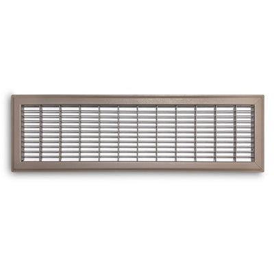 TRUaire 154R06X24, 6x24 Return Air Grille, Brown Aluminum: Steel Wall & Ceiling Vent Cover, 154R Series