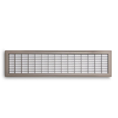 TRUaire 154R06X30, 6x30 Return Air Grille, Brown Aluminum: Steel Wall & Ceiling Vent Cover, 154R Series