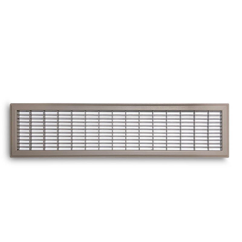 TRUaire 154R06X30, 6x30 Return Air Grille, Brown Aluminum: Steel Wall & Ceiling Vent Cover, 154R Series