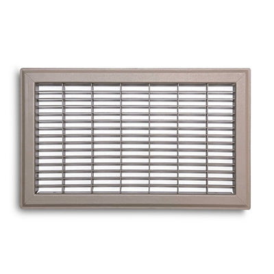 TRUaire 154R08X14, 8x14 Return Air Grille, Brown Aluminum: Steel Wall & Ceiling Vent Cover, 154R Series