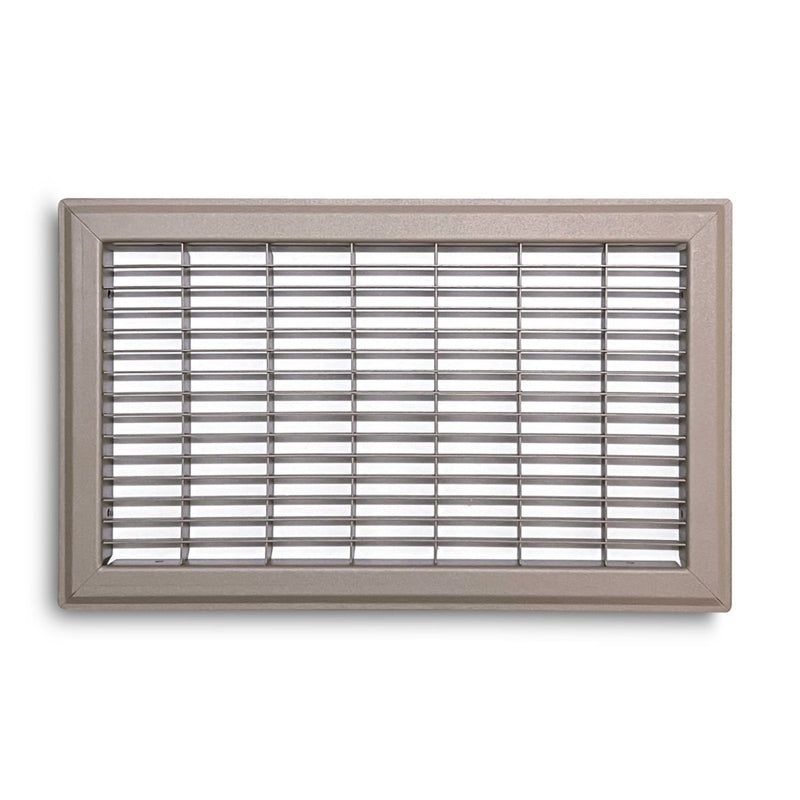 TRUaire 154R08X14, 8x14 Return Air Grille, Brown Aluminum: Steel Wall & Ceiling Vent Cover, 154R Series