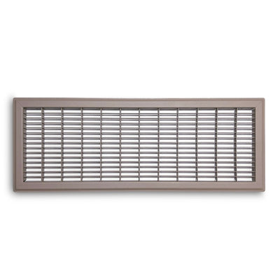 TRUaire 154R08X24, 8x24 Return Air Grille, Brown Aluminum: Steel Wall & Ceiling Vent Cover, 154R Series