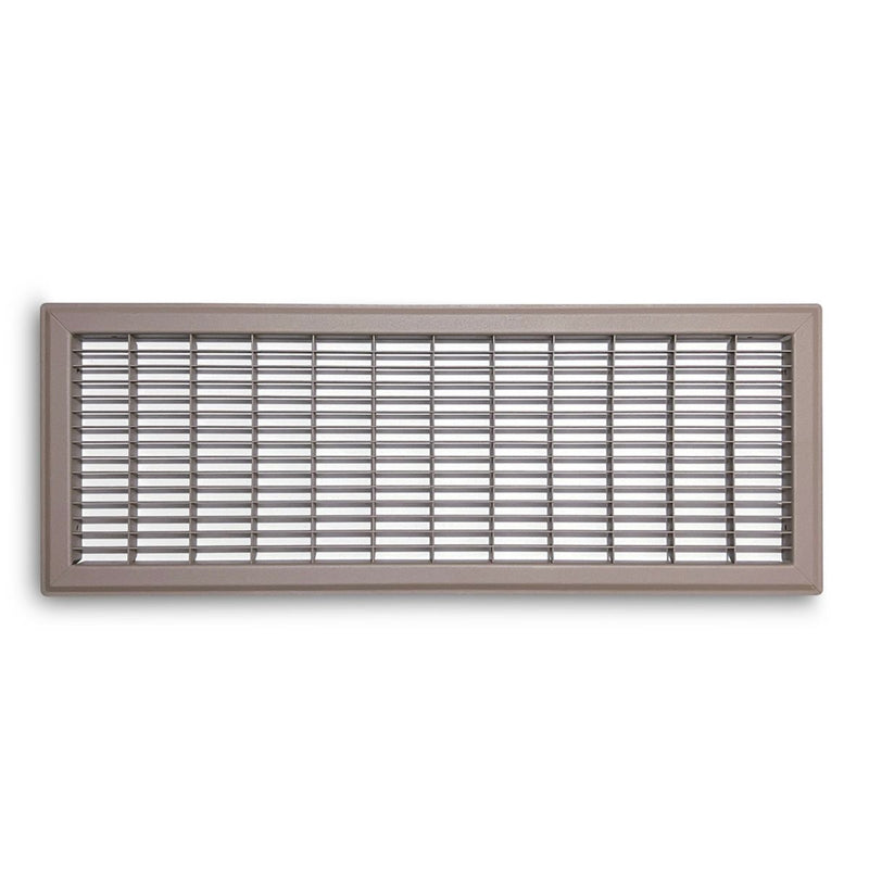TRUaire 154R08X24, 8x24 Return Air Grille, Brown Aluminum: Steel Wall & Ceiling Vent Cover, 154R Series