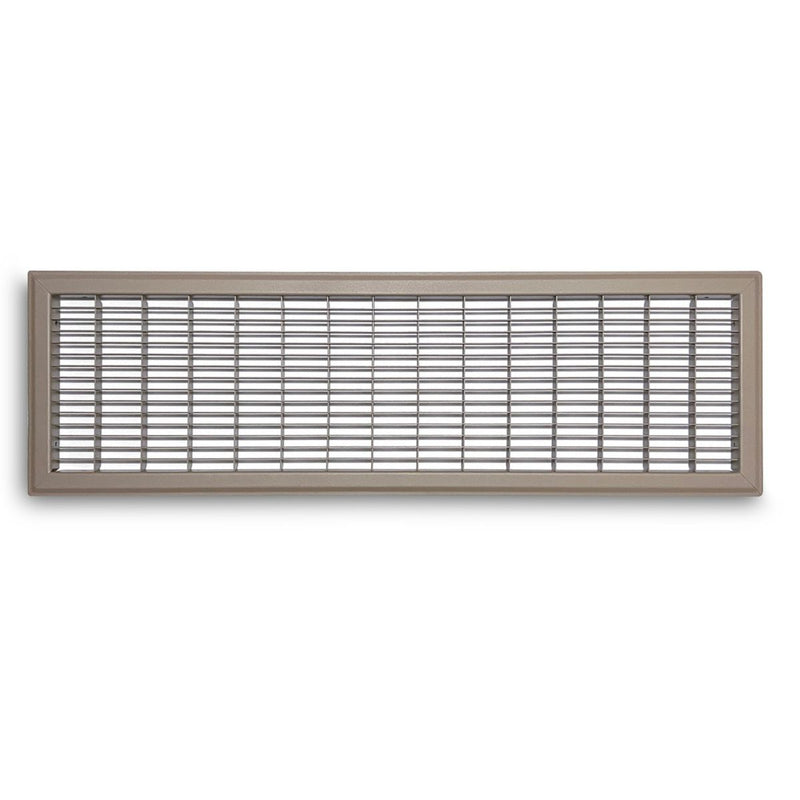 TRUaire 154R08X30, 8x30 Return Air Grille, Brown Aluminum: Steel Wall & Ceiling Vent Cover, 154R Series
