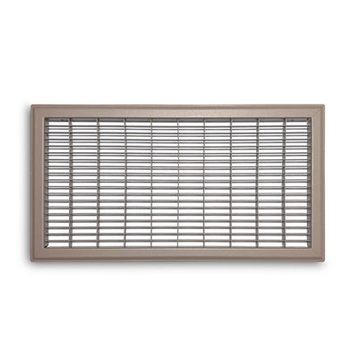 TRUaire 154R10X20, 10x20 Return Air Grille, Brown Aluminum: Steel Wall & Ceiling Vent Cover, 154R Series