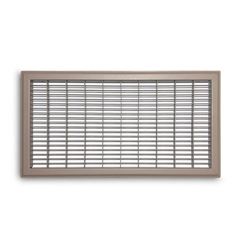TRUaire 154R10X20, 10x20 Return Air Grille, Brown Aluminum: Steel Wall & Ceiling Vent Cover, 154R Series