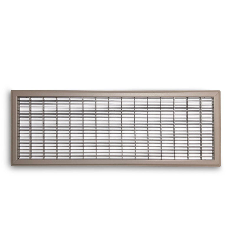 TRUaire 154R10X30, 10x30 Return Air Grille, Brown Aluminum: Steel Wall & Ceiling Vent Cover, 154R Series