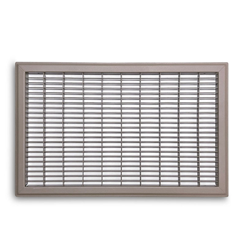TRUaire 154R12X20, 12x20 Return Air Grille, Brown Aluminum: Steel Wall & Ceiling Vent Cover, 154R Series