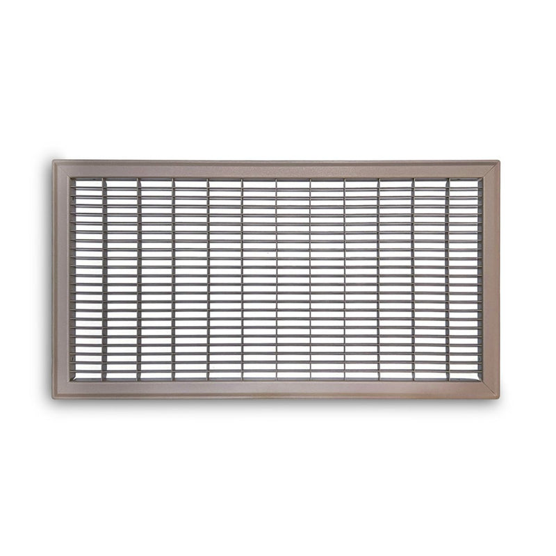 TRUaire 154R12X24, 12x24 Return Air Grille, Brown Aluminum: Steel Wall & Ceiling Vent Cover, 154R Series