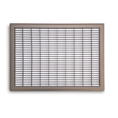 TRUaire 154R14X20, 14x20 Return Air Grille, Brown Aluminum: Steel Wall & Ceiling Vent Cover, 154R Series