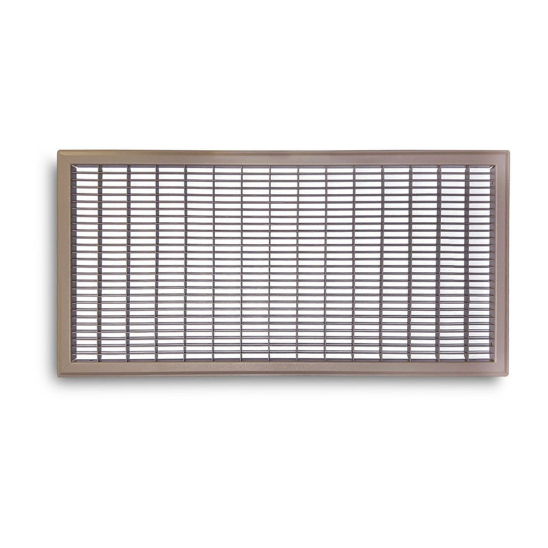 TRUaire 154R14X30, 14x30 Return Air Grille, Brown Aluminum: Steel Wall & Ceiling Vent Cover, 154R Series