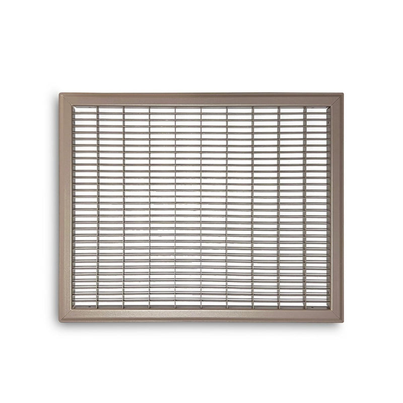 TRUaire 154R16X20, 16x20 Return Air Grille, Brown Aluminum: Steel Wall & Ceiling Vent Cover, 154R Series