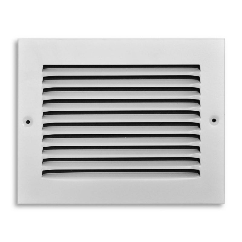 TRUaire 17008X06, 8x6 Return Air Grille, White Steel Wall & Ceiling Vent Cover, 170 Series