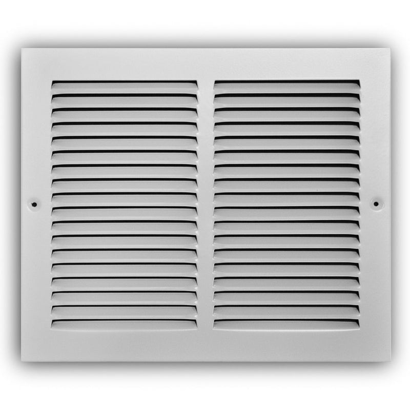 TRUaire 17012X10, 12x10 Return Air Grille, White Steel Wall & Ceiling Vent Cover, 170 Series