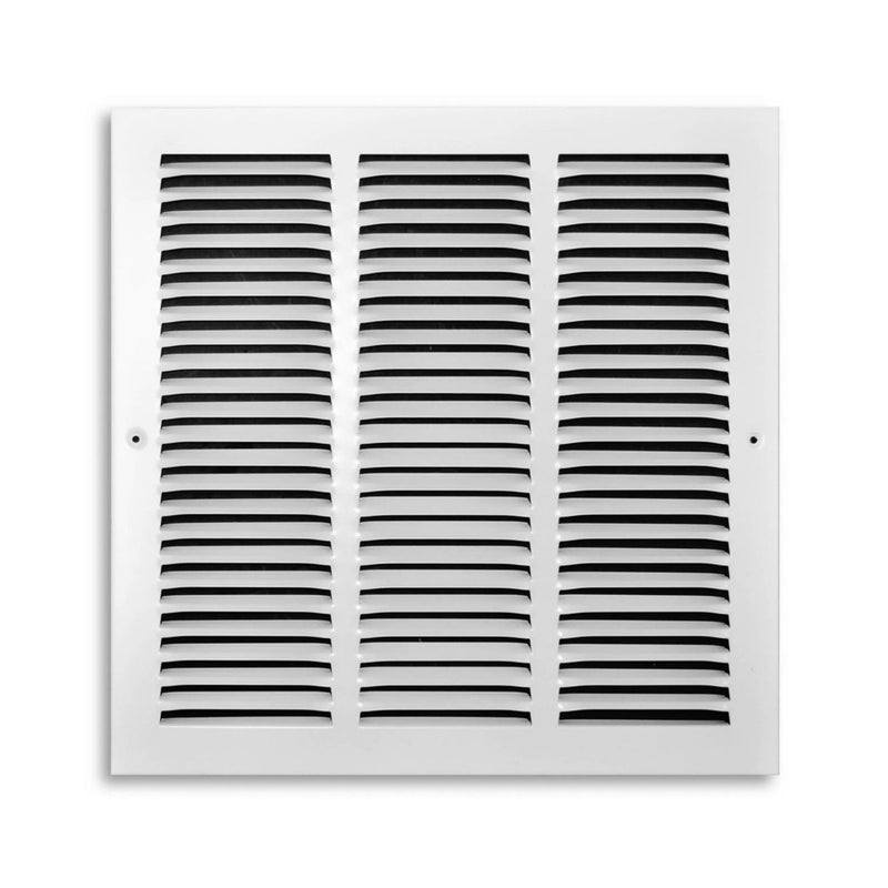 TRUaire 17014X14, 14x14 Return Air Grille, White Steel Wall & Ceiling Vent Cover, 170 Series