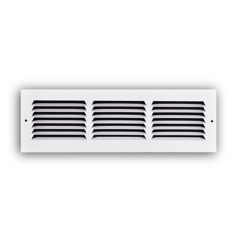TRUaire 17016X04, 16x4 Return Air Grille, White Steel Wall & Ceiling Vent Cover, 170 Series