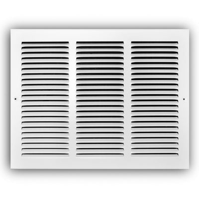 TRUaire 17016X12, 16x12 Return Air Grille, White Steel Wall & Ceiling Vent Cover, 170 Series
