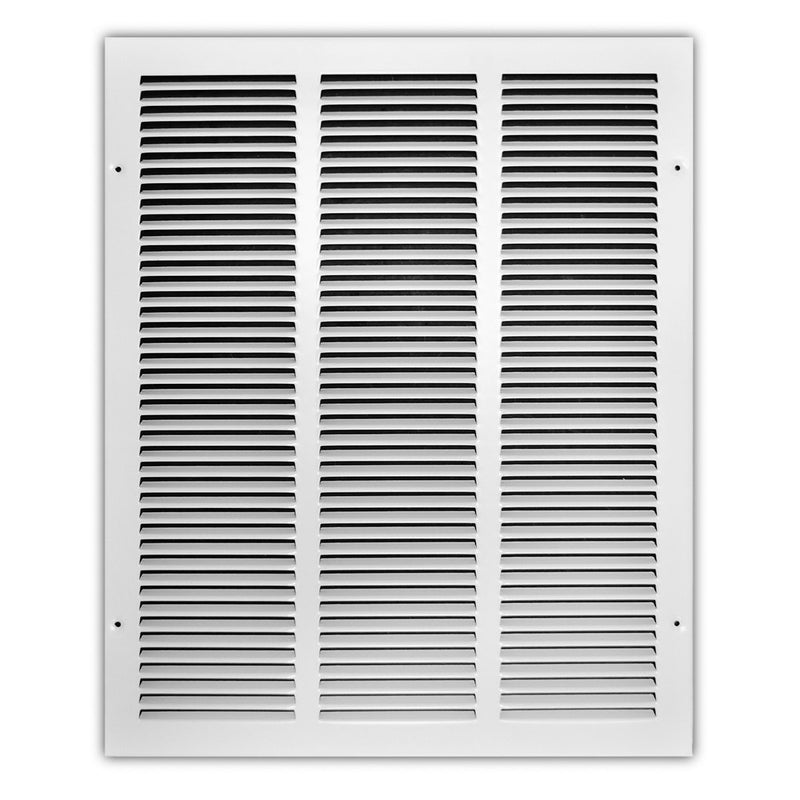 TRUaire 17016X20, 16x20 Return Air Grille, White Steel Wall & Ceiling Vent Cover, 170 Series