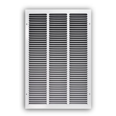TRUaire 17016X25, 16x25 Return Air Grille, White Steel Wall & Ceiling Vent Cover, 170 Series