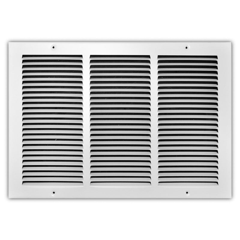 TRUaire 17018X12, 18x12 Return Air Grille, White Steel Wall & Ceiling Vent Cover, 170 Series