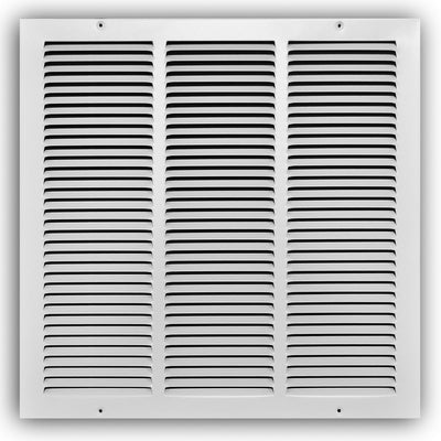 TRUaire 17018X18, 18x18 Return Air Grille, White Steel Wall & Ceiling Vent Cover, 170 Series