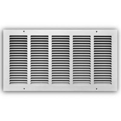 TRUaire 17020X10, 20x10 Return Air Grille, White Steel Wall & Ceiling Vent Cover, 170 Series