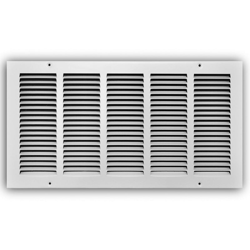 TRUaire 17020X10, 20x10 Return Air Grille, White Steel Wall & Ceiling Vent Cover, 170 Series
