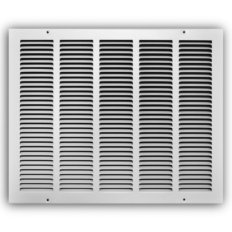 TRUaire 17020X16, 20x16 Return Air Grille, White Steel Wall & Ceiling Vent Cover, 170 Series